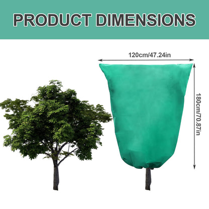 GMAPATS 2 PCS 47.2 x 70.8 Inches Plant Covers Freeze Protection, 2.2oz/yd² Frost Cloth for Outdoor Plants with Zipper/Drawstring, for Large Plant Frost Protection Outdoor Shrub Bush Fruit Tree Potte