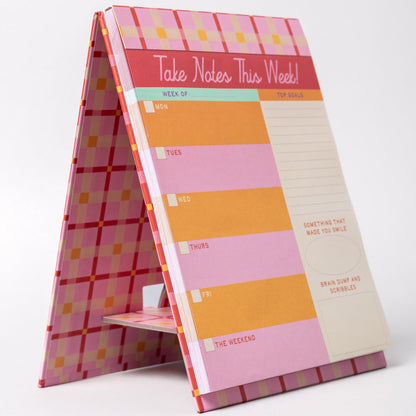 ban.do Weekly Planner Notepad, Mini Desk Planner, Undated Week Calendar, Weekly To Do List Notepad with 52 Sheets, Take Notes This Week