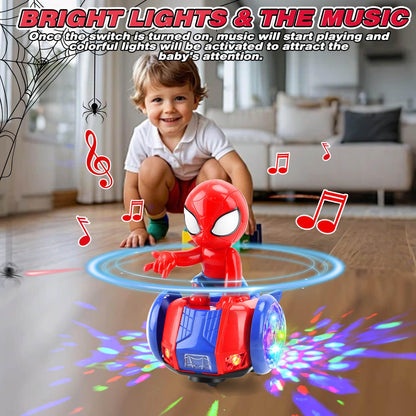 YOTOY Dancing Robot Spider Toys for Kids, Lights & Music, Automatic Steering, 360 Degree Flexible Rotation, Toy Cars for Toddlers, Birthday Gift for Ages 3 4 5 6 7 8 Years Old Boys