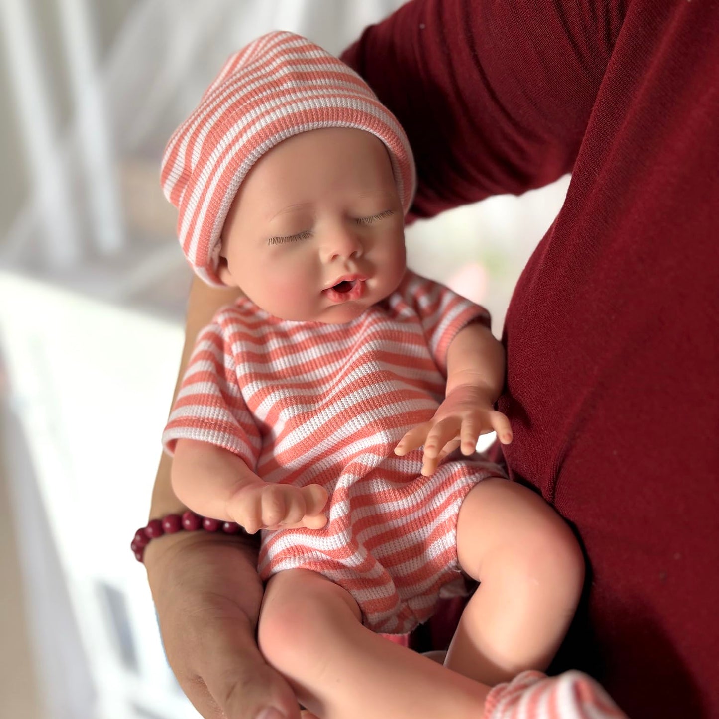 AMZBB 13 Inch Silicone Baby Doll Girl – Drink & Wet Reborn Baby Doll Silicone Full Body with Clothes & Feeding Set