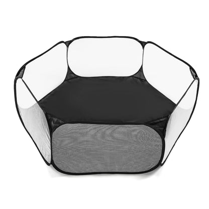 STARBOLO Kids Ball Pit Play Tent, Children Ball Pit Tent Foldable Ball Pits for Toddlers Ball Pool Crawl Fence Indoor Outdoor for Boys Girls,Balls Not Included (Black)