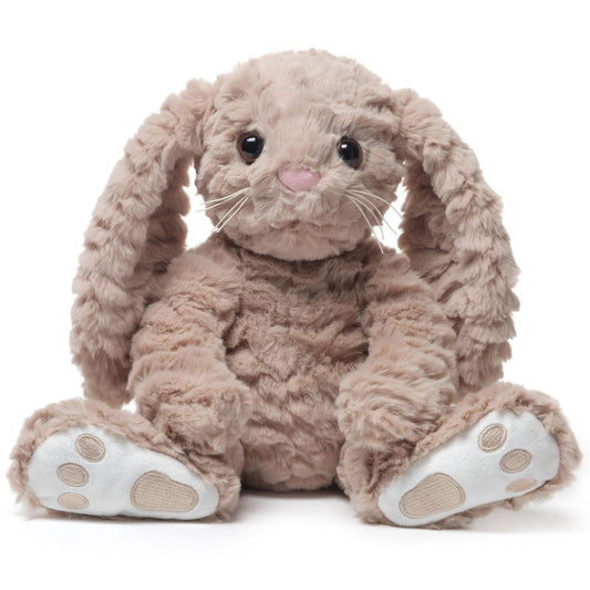 Bearington Bunny Plush Stuffed Animal - 10" Soft Taupe and White Rabbit Toy with Fluffy Fur and Long Ears - Cute Easter Bunny Plushie Gift for Kids, Toddlers, and Babies - Soft Rabbit Toy for Spring