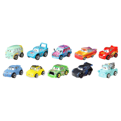 Mattel Disney Pixar Cars Mini Racers 10 Pack of Collectible Toy Vehicles for Kids & Collectors Ages 3 Years Old & Up (Amazon Exclusive)