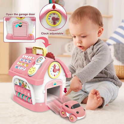 Ming You Montessori Toys for 1+ Year Olds Girl Gifts - 8-in-1 Musical Learning House Baby Toy 6-12 12-18 Months, Toddler Toys Age 1, 2 Year Old Girl Birthday Gifts