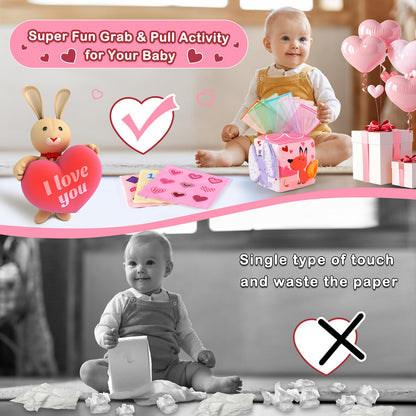 Melonegg Tissue Box Toy for Baby 0+ Months Montessori Toys Birthday Party Favor for Boys Girls for Toddlers