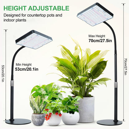 FRGROW 2026 Tabletop Grow Lights for Indoor Plants, Seed Starting, Bonsai, 25 Watt Power Draw, NO Need Adapter, Bright Enough Like A Small Sun, Daisy Chain Function, 16"-24" Height Adjustable