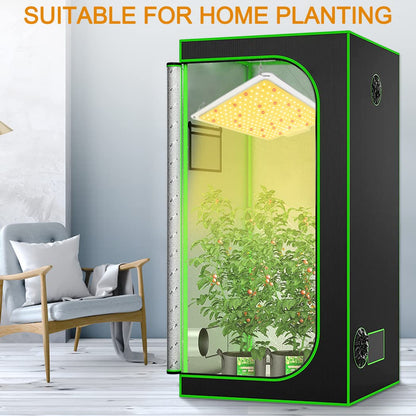 Gerylove LED Grow Light, SP1000 Sunlike Full Spectrum Dimmable Plant Lights with Thermometer Hygrometer, Growing Lamps for Indoor Plants Seedlings Veg Bloom 2x2/3x3 Ft Coverage