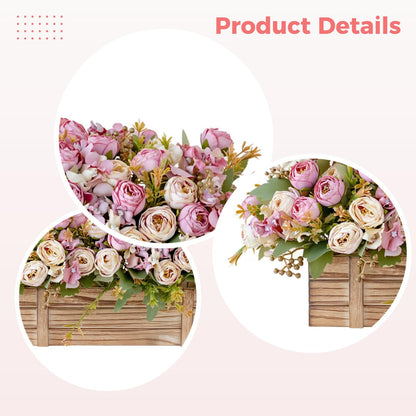 yeeplant Floral Centerpiece, 13 in Arrangement, Home, Events