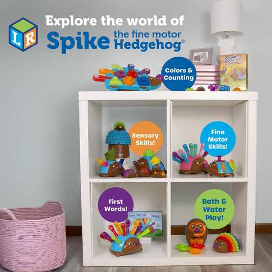 Learning Resources Spike the Fine Motor Hedgehog Poppin' Shapes Sorter, Educational Baby & Toddler Toys, Fine motor, Montessori Must Haves