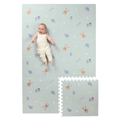 Taf Toys Baby Play Mat - Play Pen Tummy Time Mat & Crawling Mat Foam Play Mat for Baby with Interlocking Floor Tiles 72x48 Inches Puzzle - Baby Floor Mat Infants & Toddlers (X-Large)