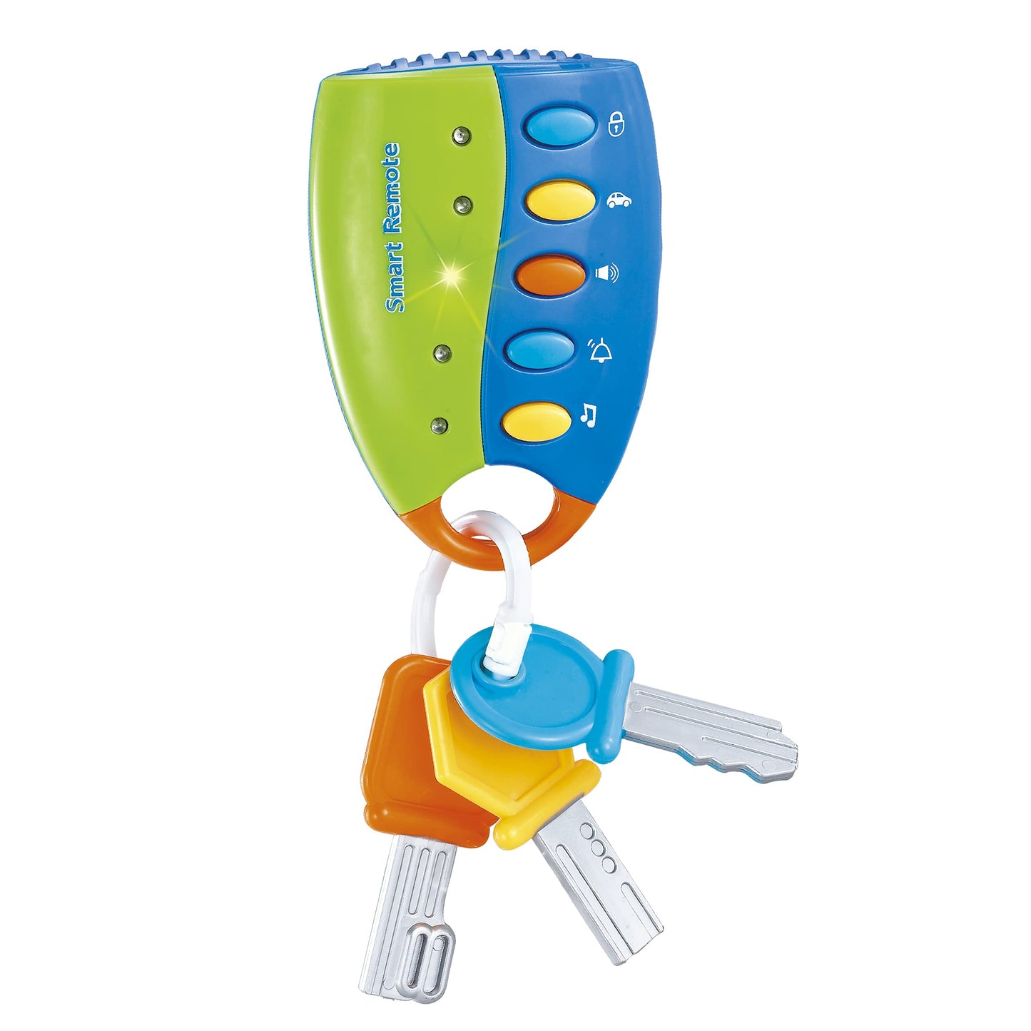 STJOYOPY Musical Smart Remote Car Key Toy with Sound and Light for Baby, Kids and Toddlers (Not Included Batteries) (Blue)…