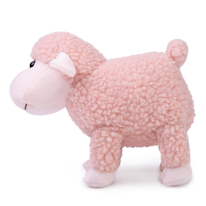 Tiny Heart Lamb Stuffed Animal Sheep Plush Toy 3 Pcs Cute and Super Soft Nursery Home Decor Bedroom Small Gift for Kids Boys and Girls Companions Pink