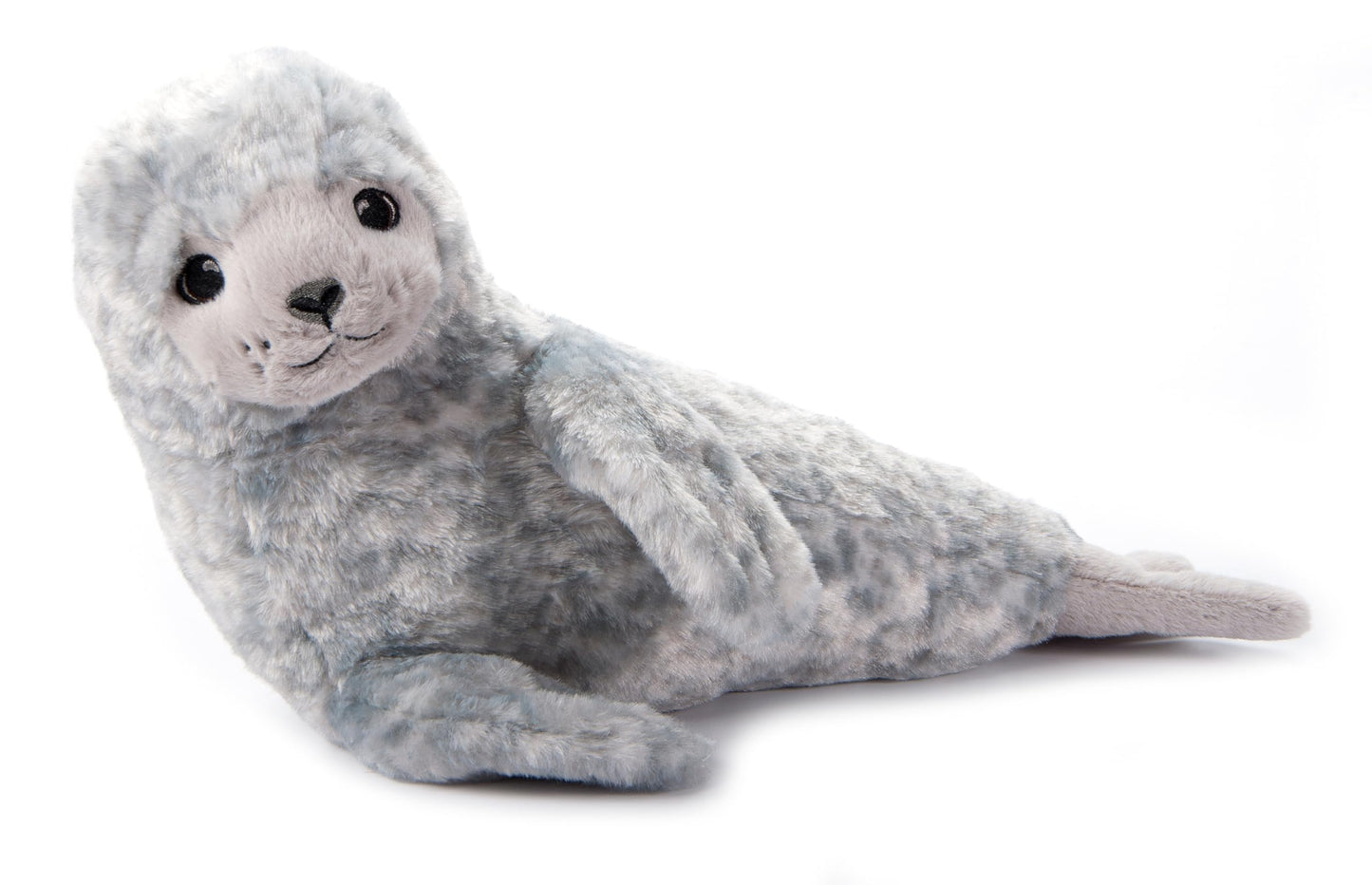 The Petting Zoo Harbor Seal Stuffed Animal Plushie, Gifts for Kids, Earth Keeperz Sealife Animals, Zoologee Grey Harbor Seal Plush Toy, 17 inches