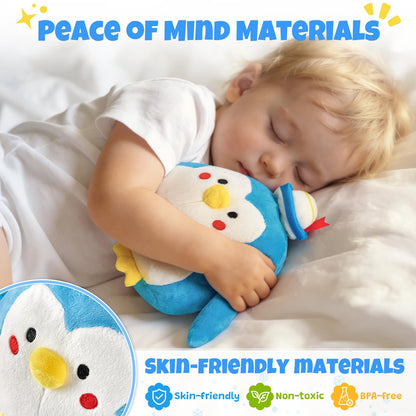Crawling Penguin Baby Toy with 48 Songs & Record– Interactive Musical Plush Toy for Babies 6-12 Months, USB Rechargeable Dancing Stuffed Animal, Sensory Toy for Toddlers 1-3, Baby Birthday Gift