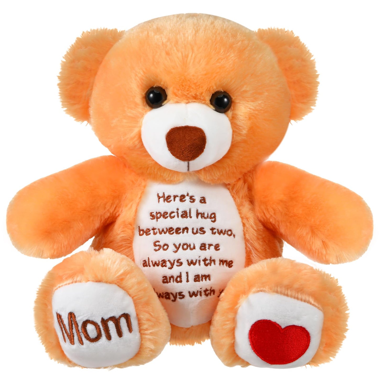 Liliful Sympathy Bears for Boys and Girls Loss of Mom, Memorial Stuffed Animal for Loss of Mom Boys and Girls Sympathy Gift for Grieving Bear Plush Toy for Condolences Memorial Loss of Loved