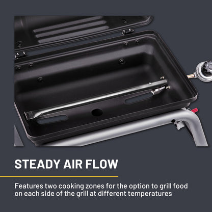Charbroil 1-Burner Portable Propane Gas Grill, Black – 17402049