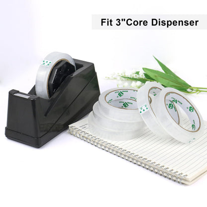 BOMEI PACK 10Rolls Clear Tape Refills for Dispenser, Transparent Gift Wrap Tape 3 Core Tape for Home, School and Office, 3/4inch x 50yds