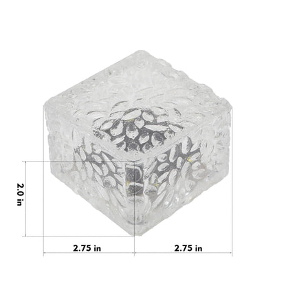 JKIMK Solar Brick Lights - Outdoor Waterproof Patio & Garden Decor (6 Packs for Patio, Yard, Walkway, Pathway)
