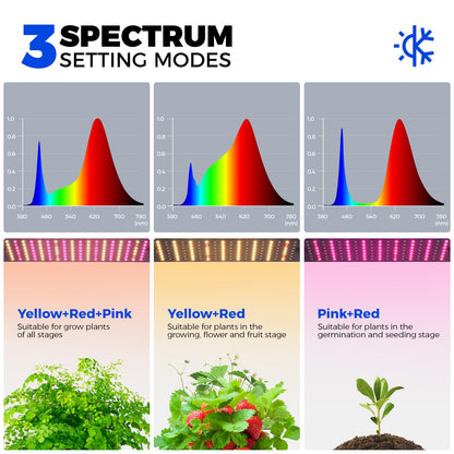 Barrina CX83 Plant Stand with Grow Lights, 6-Tier Plant Shelf with 10W Full Spectrum Ultra-Thin Grow Light Panel, 3 Modes, Auto Timer, Ladder Flower Pot Stand Display Rack 15.7" L x 11.8" W x 70.9" H