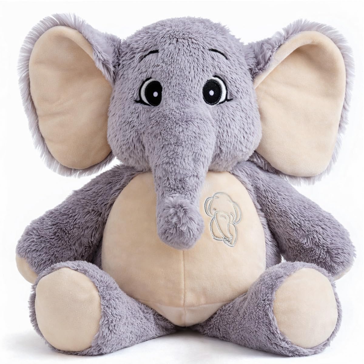 GailiMaiYa Elephant Stuffed Animal Big 15'', Soft Huggable Elephant Plush Toy, Perfect for Kids & Adults, Gift for Birthday, Mother's Day, Christmas
