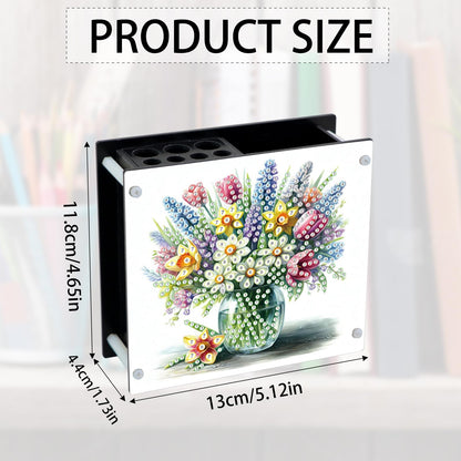 Tontut DIY Diamond Painting Kit，Vase Special Shape diamond painting pen holder, Acrylic Daily Office Desktop Decoration Storage Item