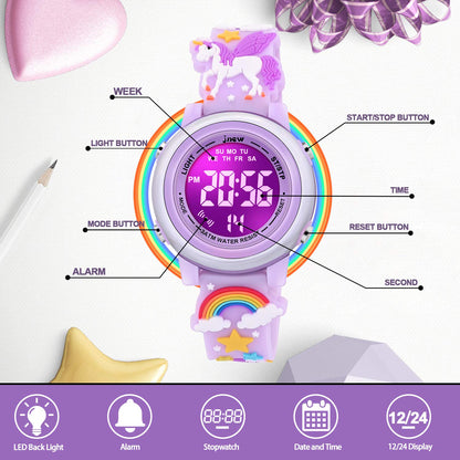 VAPCUFF Toys for Girls Age 3-12, Kids Watches for Girls Fun Toys for 6 7 8 9 10 11 12 Year Old Girls Popular Gifts for 6 7 8 9 10 11 12 Year Old Girls - Unicorn Purple