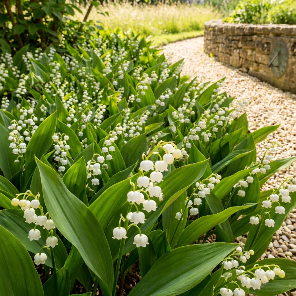 20 Lilly of The Valley Bare Roots for Planting, Easy Care Lilly of The Valley Plant Roots, Bell Shaped and Fragrant Flowers for Outdoors Indoors