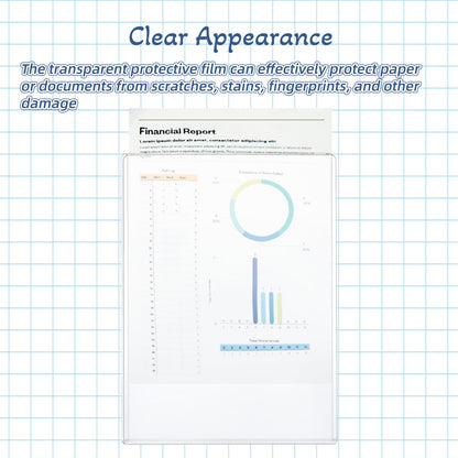 12 Pcs 8 1/2" x 11" Rigid Print Protectors - Clear Toploaders - Hard Plastic Document & Photo Sleeves - Birth Certificate Protector