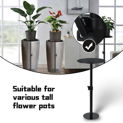 DZHPSRSZ Adjustable Plant Risers for Inside Pots, Pot Risers for Outdoor Planters, 11-20" Height Planter Insert Filler for Large Pots(6"/8"/10" Base Top, Set of 1)