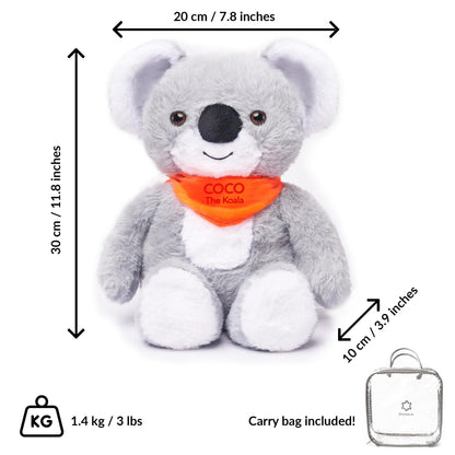 ODOXIA Weighted Animals | 3.1lb Koala | Stuffed Weighted Plush for Kids, Adults | Weighted Stuffed Animals | Weighted Plushies | Weighted Plushie