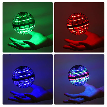 Kidsjoy Fly Orb Hover Ball Floating Boomerang Spinner Drone Balls - Cool Toys Gifts for 6-15 Year Old Boys & Girls (Blue) (Red_01)