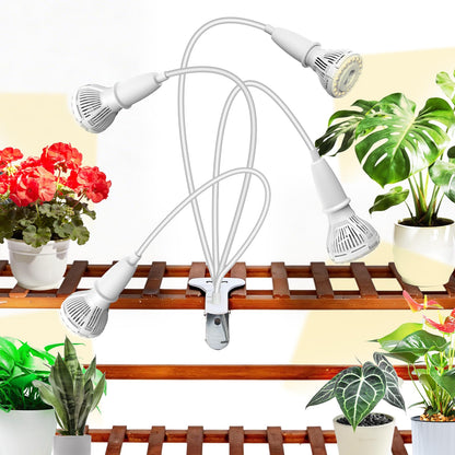 SGLEDs Grow Lights for Indoor Plants, LED 40 W Full Spectrum Bulb Replaceable Plant Light, 600 W Equivalent Clip on Grow Light with Optical Lens for Indoor Growing, Lifetime Free Bulb Replacement