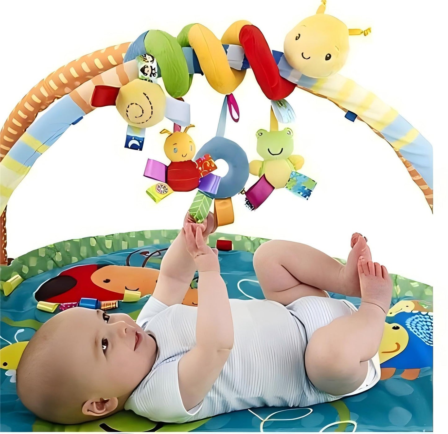 GZYFUVALW Car Seat & Stroller Toy_Infant Toys Baby Sensory Interaction Cartoon Toys with Ringing Bells_Hanging or Wrapping Around The Infant Bed or Strollea