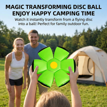Magic Ball,Magic Meta Ball,Magic Bouncing Balls with 6 Light, Dual Form Freely Switchable,Pet Flying Saucer, Foldable,Suitable for Indoor & Outdoor Use (Red)