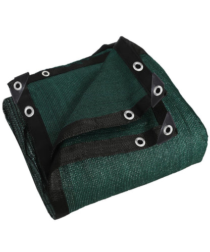 90% Green Colored Shade Cloth 6 ft X 10 ft, Heavy Duty HDPE Mesh Sun Shade Tarp with Grommets for Garden Greenhouse Pergola Patio Plant Kennel UV Protection