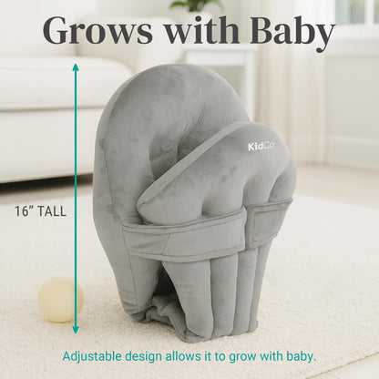KidCo HuggaPod Portable Baby Seated Support - Situp Baby Seat, Portable Infant Sit Up Seat for Jumpers, Swings, and More, Machine Washable