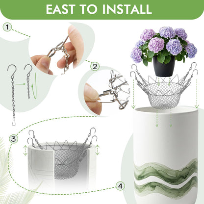 Vilarihor Adjustable Plant Risers for Inside Pots, Planter Insert for Large Pots, Suitable for Tall Planters with a Top Opening of 12–18 Inch; Used As a Riser; Indoor and Outdoor Planter Accessory