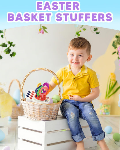 Tonberless Baby Sensory Montessori Toys for 6-12-18 Months, Toddler Teething Toy Birthday Gift Travel Toys for 1 2 3 Year Old Boy Girl Infant 8 9 10 Months Old