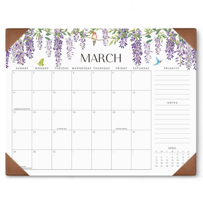 Jotsome Large Desk Calendar 2026-2027 with Desktop Pad, 18 Months Desk Pad Calendar from Now to June 2027 21''x16.5'', Desk Blotter Calendar for Home Office and School, Easy Planning