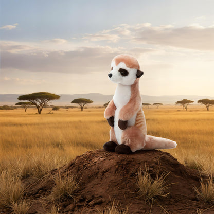 The Petting Zoo Meerkat Stuffed Animal, Gifts for Kids, Wild Onez Zoo Animals, Meerkat Plush Toy 12 inches