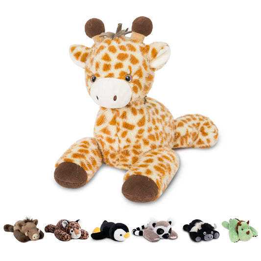 Niuniu Daddy Weighted Giraffe Stuffed Animal for Kids & Adults, 20 Inch 3.3lb Large Plush Toy with Soft Fur, Weighted Plushies Pillow for Sensory Calm, Huggable Gift for Everyday Comfort