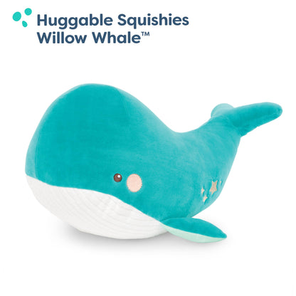 B. toys – Plush Squishy Whale– Stuffed Animal – Soft & Squishy Blue Whale – Washable Ocean Toy for Baby, Toddler, Kids– Huggable Squishies– Willow Whale0+ Months