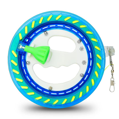 YFAFENGS Kites Reels for Adults, Professional Kite String Reel Winder for Adults, 1000FT Line Spool, Kite String Spool with Lock, for Outdoor Kites(Blue, 7 inches) ﻿ ﻿ ﻿