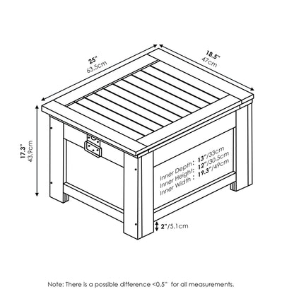 Furinno FG19917 Tioman Outdoor Hardwood Cooler, Natural