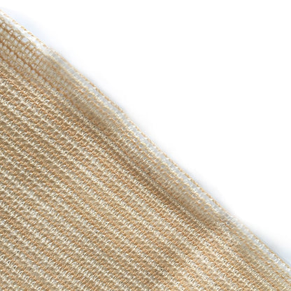 Shatex 90% Sun Shade Fabric, 6x8ft Sun-Block Net Mesh Shade with Clips for Pergola Cover Porch Vertical Screen, Beige