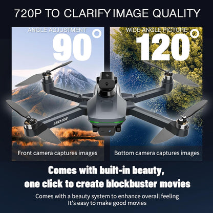 Drone with Camera 4k, HD Drones for Adults, Remote Controller with Screen,Foldable Portable Quadcopter, Obstacle Avoidance, Brushless Motor FPV