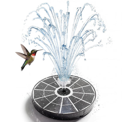 AISITIN 3.7W Solar Bird Bath Fountain Upgraded 6.3" Solar Glass Panel, Solar Powered Fountain Pump with Integrated Bracket & Storage for Bird Bath, Pond, Garden, Aquarium and Outdoor