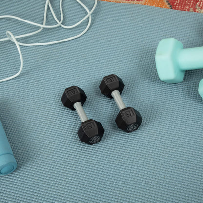 Little Spotters Dumbbell Rattles Set, 2 Pieces, Realistic Looking, Lightweight and Great Sensory Play Toy for Baby Showers and Fitness Loving Parents, 3+ Months, Black, PLA Plastic