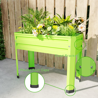 PROXRACER Elevated Raised Garden Bed with Legs, Heavy Duty Galvanized Steel Metal Planter Box for Vegetables, Flowers & Herbs, Sturdy Standing Planter for Indoor Outdoor Patio, Balcony & Deck
