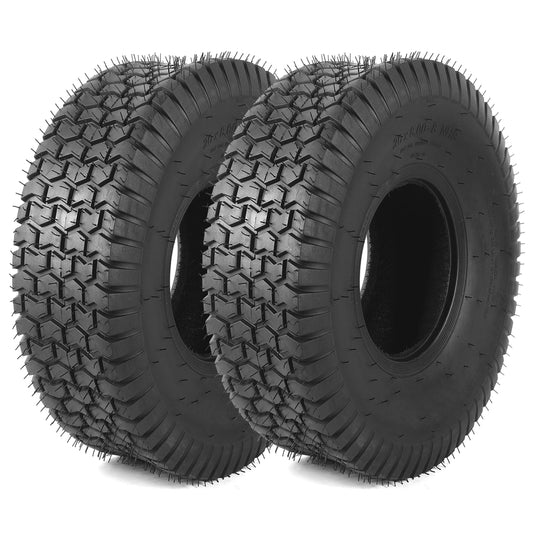AR-PRO 20x8.00-8 Lawn Tractor Riding Mower Turf Tires – Heavy-Duty 4 Ply Tubeless Tire Replacement for Zero Turn Mowers, ATVs, Garden Tractors, Golf Carts – Set of 2 – No Rim